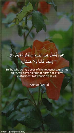 Taa-Haa Ayah 112 - Arabic + English wallpaper