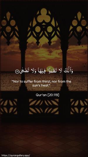 Taa-Haa Ayah 119 - Arabic + English wallpaper
