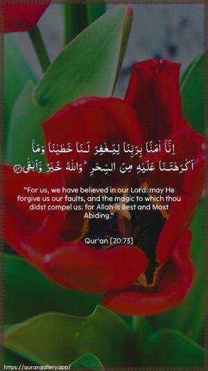 Taa-Haa Ayah 73 - Arabic + English wallpaper