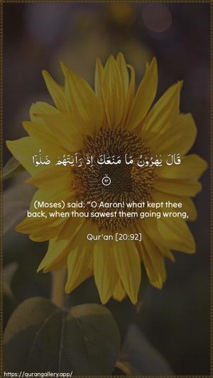 Taa-Haa Ayah 92 - Arabic + English wallpaper