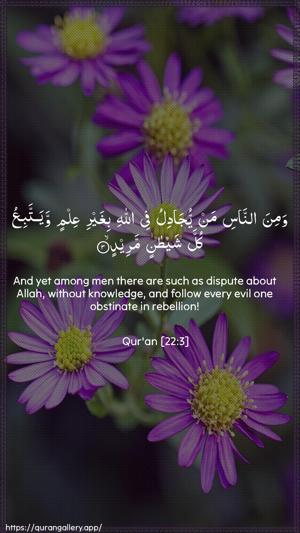 Al-Hajj Ayah 3 - Arabic + English wallpaper