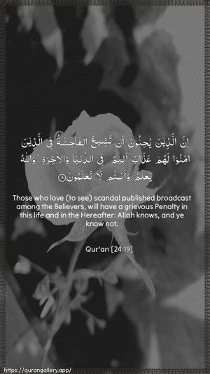 An-Noor Ayah 19 - Arabic + English wallpaper