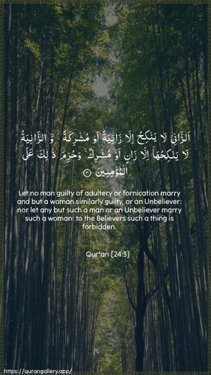 An-Noor Ayah 3 - Arabic + English wallpaper