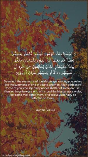 An-Noor Ayah 63 - Arabic + English wallpaper