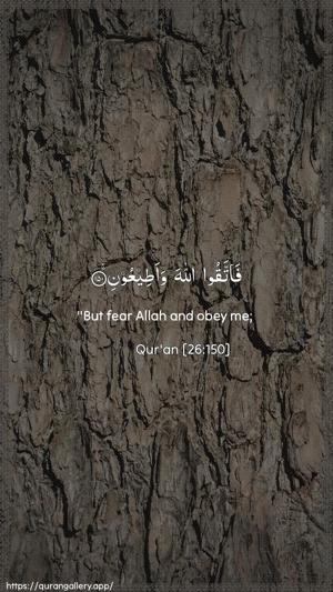 Ash-Shu"araa Ayah 150 - Arabic + English wallpaper
