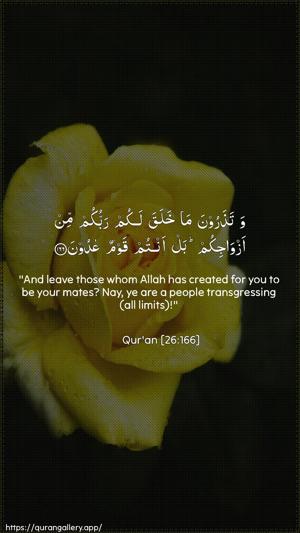 Ash-Shu"araa Ayah 166 - Arabic + English wallpaper
