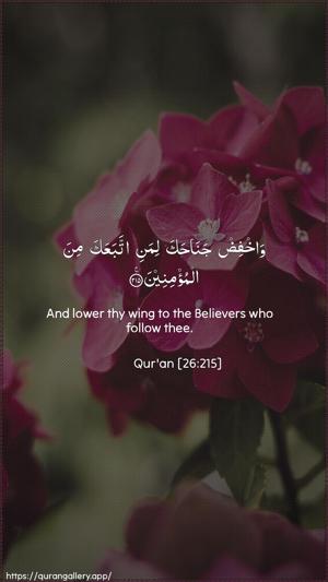 Ash-Shu"araa Ayah 215 - Arabic + English wallpaper