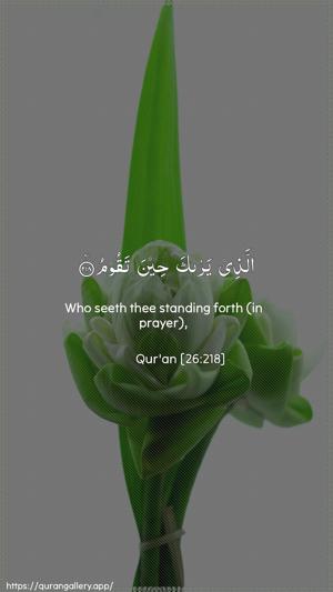 Ash-Shu"araa Ayah 218 - Arabic + English wallpaper