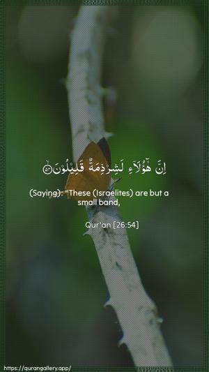 Ash-Shu"araa Ayah 54 - Arabic + English wallpaper