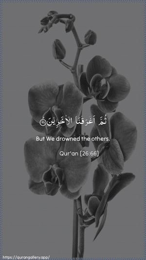 Ash-Shu"araa Ayah 66 - Arabic + English wallpaper