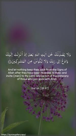 Al-Qasas Ayah 87 - Arabic + English wallpaper