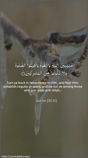 Ar-Room Ayah 31 - Arabic + English wallpaper