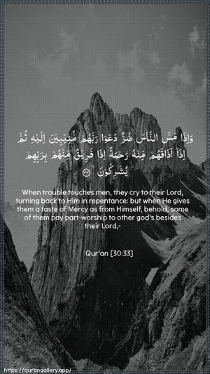 Ar-Room Ayah 33 - Arabic + English wallpaper