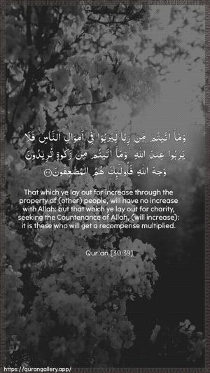 Ar-Room Ayah 39 - Arabic + English wallpaper