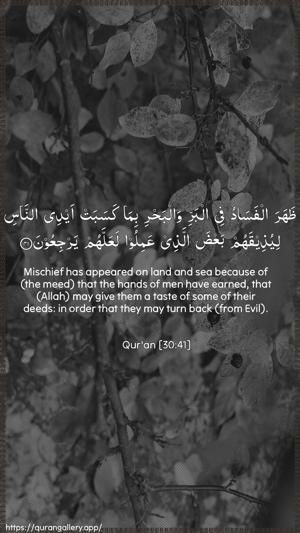 Ar-Room Ayah 41 - Arabic + English wallpaper