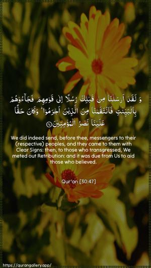 Ar-Room Ayah 47 - Arabic + English wallpaper