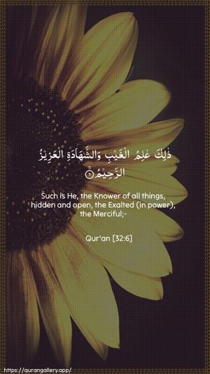 As-Sajda Ayah 6 - Arabic + English wallpaper