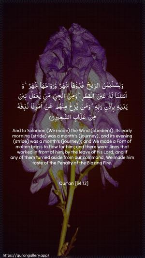 Saba Ayah 12 - Arabic + English wallpaper
