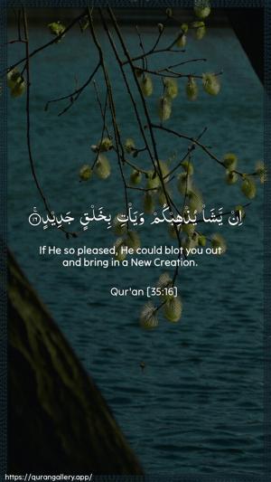 Faatir Ayah 16 - Arabic + English wallpaper