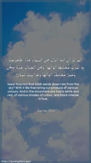Faatir Ayah 27 - Arabic + English wallpaper