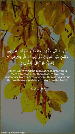 Faatir Ayah 3 - Arabic + English wallpaper