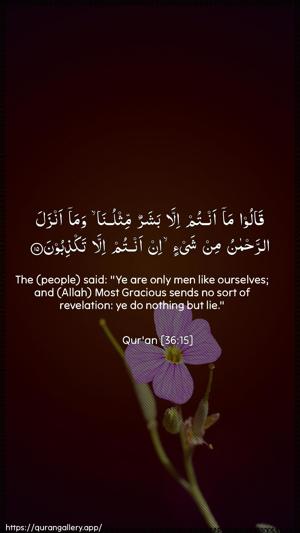 Yaseen Ayah 15 - Arabic + English wallpaper