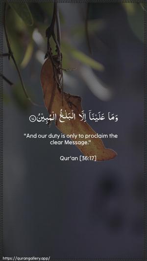 Yaseen Ayah 17 - Arabic + English wallpaper