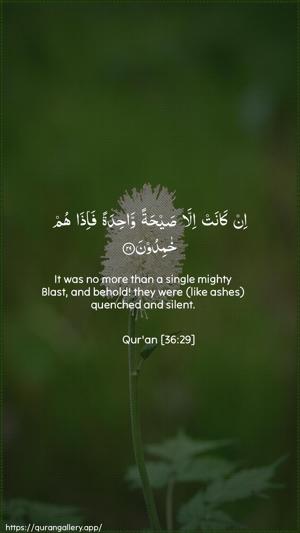Yaseen Ayah 29 - Arabic + English wallpaper