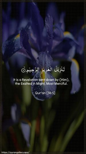 Yaseen Ayah 5 - Arabic + English wallpaper