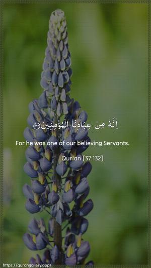 As-Saaffaat Ayah 132 - Arabic + English wallpaper