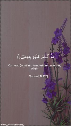 As-Saaffaat Ayah 162 - Arabic + English wallpaper
