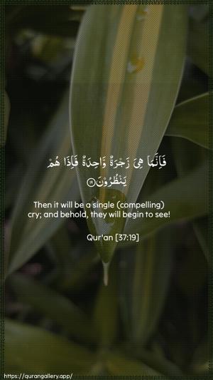 As-Saaffaat Ayah 19 - Arabic + English wallpaper