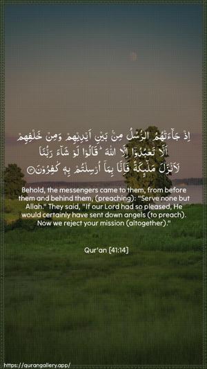 Fussilat Ayah 14 - Arabic + English wallpaper