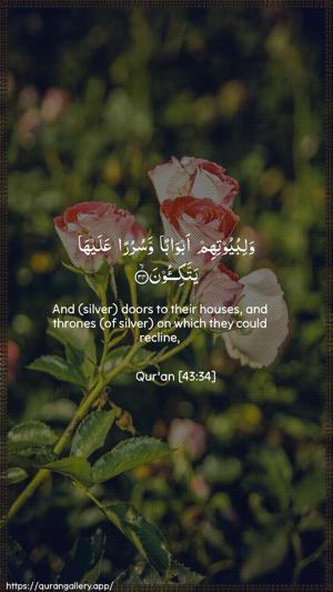 Az-Zukhruf Ayah 34 - Arabic + English wallpaper