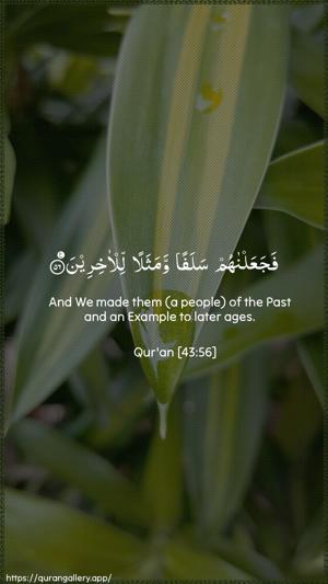 Az-Zukhruf Ayah 56 - Arabic + English wallpaper
