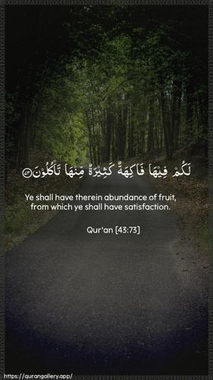 Az-Zukhruf Ayah 73 - Arabic + English wallpaper