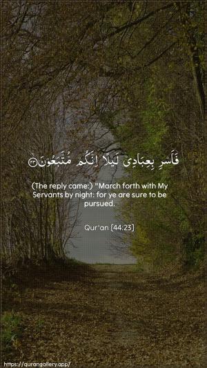 Ad-Dukhaan Ayah 23 - Arabic + English wallpaper
