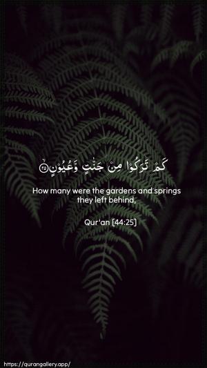 Ad-Dukhaan Ayah 25 - Arabic + English wallpaper