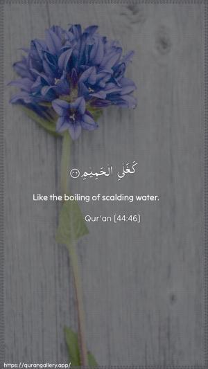 Ad-Dukhaan Ayah 46 - Arabic + English wallpaper