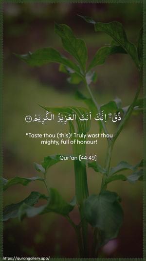 Ad-Dukhaan Ayah 49 - Arabic + English wallpaper