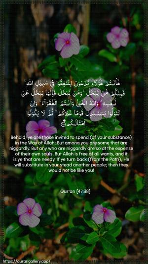 Muhammad Ayah 38 - Arabic + English wallpaper