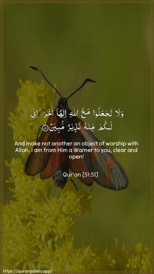 Adh-Dhaariyat Ayah 51 - Arabic + English wallpaper