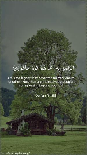 Adh-Dhaariyat Ayah 53 - Arabic + English wallpaper