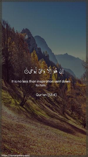 An-Najm Ayah 4 - Arabic + English wallpaper