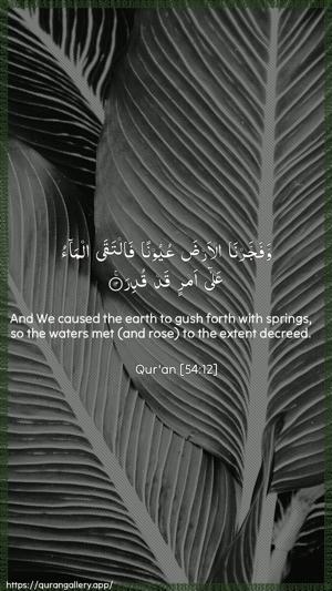 Al-Qamar Ayah 12 - Arabic + English wallpaper