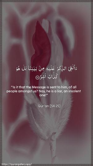 Al-Qamar Ayah 25 - Arabic + English wallpaper
