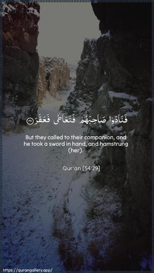 Al-Qamar Ayah 29 - Arabic + English wallpaper