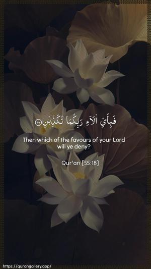 Ar-Rahmaan Ayah 18 - Arabic + English wallpaper