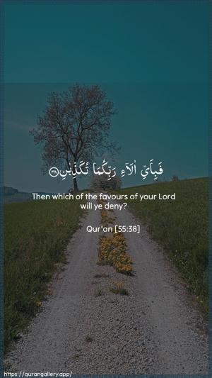 Ar-Rahmaan Ayah 38 - Arabic + English wallpaper