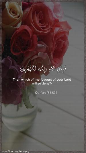 Ar-Rahmaan Ayah 57 - Arabic + English wallpaper